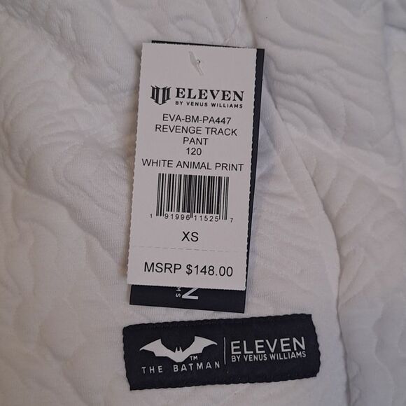 Eleven by Venus Williams The Batman Victory Quilted Jogging Pants White XS - Picture 9 of 10